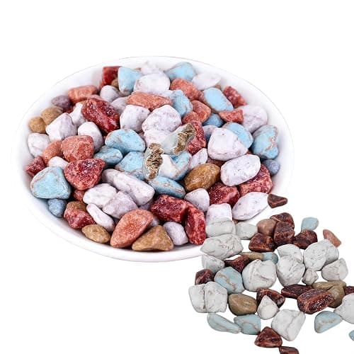 SntCrave Chocolate Rocks Candy 10 Packs | Edible Cocoa Stone Sweets, Realistic Marble Patterns | Crunchy, Crispy | Ideal for Cake Decor, Party Favours, Geology Gifts (24g per pack, Total 240g) - Image 1