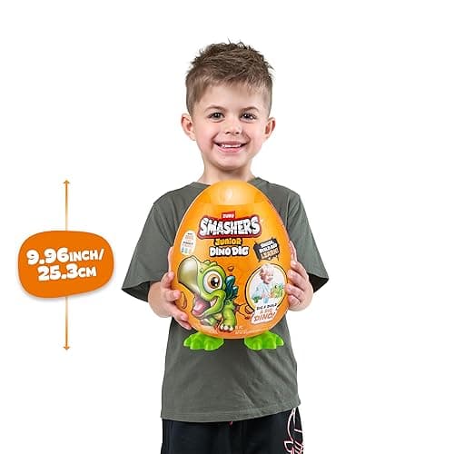 Smashers Junior Dino Dig Small Egg (Stegasaurus) by ZURU 12+ Surprises Compounds Mold Dinosaur Preschool Toys Build Construct Sensory Play - 3 Years + - Stegasaurus thumbnail 2