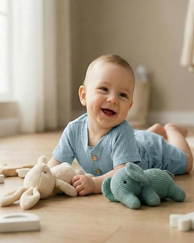 Jecson Newborn Boy Clothes Baby Boy Outfits Set Baby Boy Summer Clothes Soft Cotton Short Sleeve Top and Shorts for 0-18M thumbnail 7