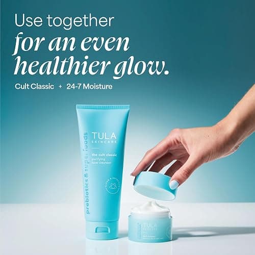 TULA Skincare Cult Classic Purifying Face Cleanser, Daily Wash for Pores & Skin Balance with Prebiotic Extracts, Antioxidants & Turmeric, Deep Cleansing Formula thumbnail 2