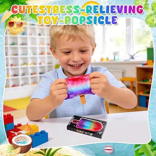 DITUFIDGTS Popsicle Squishy Sugar Ice Cream Squishies Squeeze Toys | slow rising texture,leakproof structure, soft tactile feel for kids teens adults travel,office study & summer classroom prize thumbnail 2