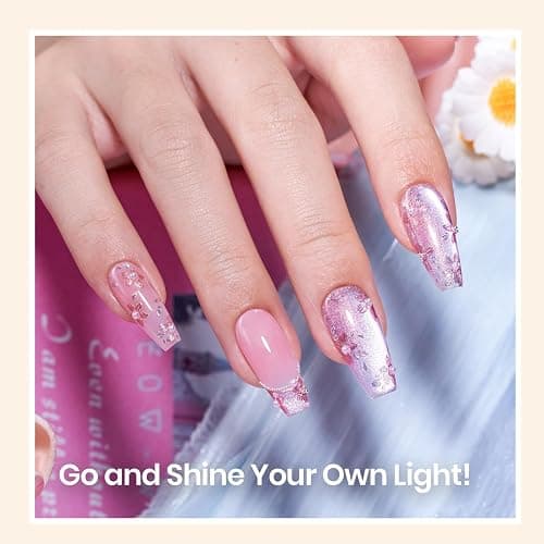 Beetles Gel Polish 2Pcs 15ml No Wipe Top Coat Gel Nail Polish High Gloss Shiny Long-Lasting Clear Gel Top Coat, Soak Off Nail Lamp, Christmas Nails Home DIY Manicure and Nail Salon Gifts for Girls thumbnail 7