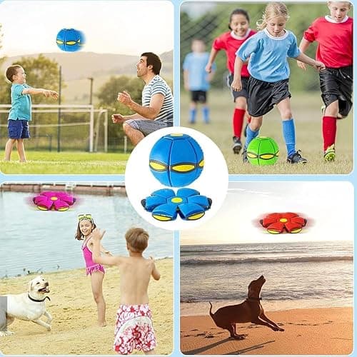 Hubgfril Magic Bouncing Ball, Magic Meta Ball, Dual Form Freely Switchable Magic Ball Toy with 6 Light, Parent-Child Interaction Suitable for Indoor & Outdoor Use thumbnail 2
