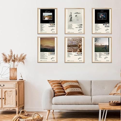 ZYIONCM Zachs Poster Set of 6 Album Cover Posters 8 by 10 inch Music Posters for Room Bedroom Living Room Aesthetic Canvas Wall Art for Room Decor-Unframed thumbnail 4