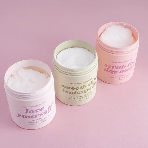 Body Prescriptions Exfoliating Body Scrub – Body Cleanser for Nourished, Ultra-Smooth Skin, Lavender, Rosewater, Eucalyptus & Mint thumbnail 2