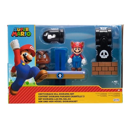Super Mario Nintendo 2.5" Switchback Hill Diorama Set thumbnail 5