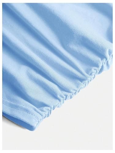 SOLY HUX Girl's Short Sleeve Crew Neck Slim Fitted Basic T-Shirts Summer Tops with Hair Ties thumbnail 4