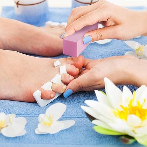 Fuyamp 10 Pcs Nail Buffer Block, Professional 120 Grit Nail Sanding Blocks for Natural Acrylic Nails, Nail Buffer Blacks Manicure Pedicure Tools for Gel Nails Salon Home Use (Pink) thumbnail 6