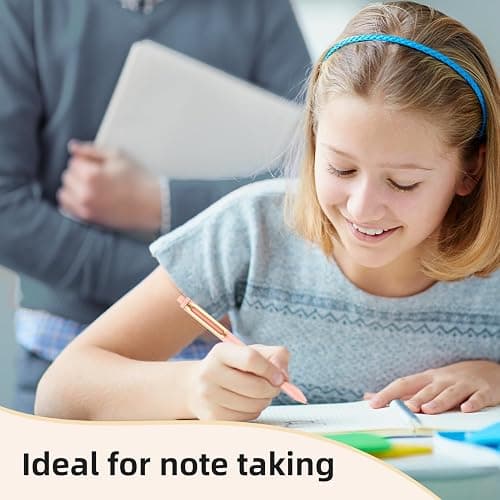 NUSIGN Gel Pens, 0.5mm Retractable Black Ink Rolling Ball Gel Pen,5 Pcs | Fine Point, Quick Dry ,Smooth Writing, No Bleed for Journaling Note Taking, Home School Office Supplies thumbnail 9