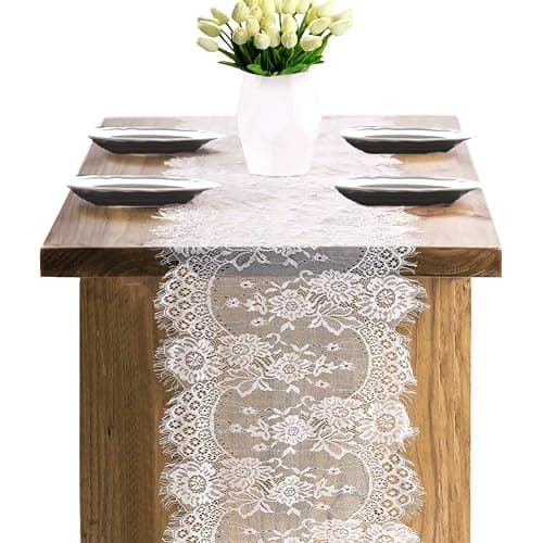  White Lace Table Runner thumbnail 7