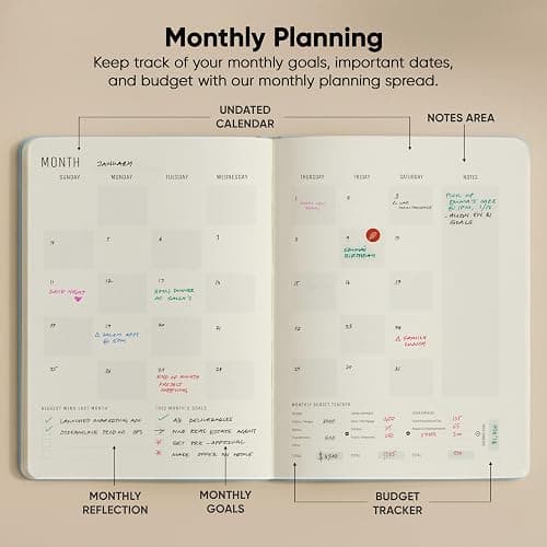 Hourly Planner & Appointment Book (8.5” x 11”) - Premium Hourly Planner with Daily Schedule & 30-Minute Time Slots for Better Time Management by PRODUCTIVITY STORE (A4, Blue) thumbnail 5