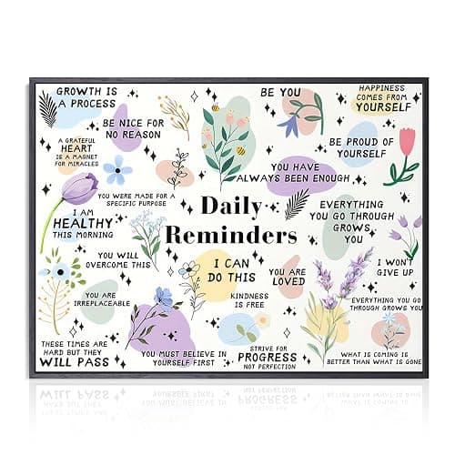Dazzlewall Motivational Daily Reminder Wall Art Poster Positive Affirmations Prints, Inspirational Quotes Wall Poster for Classroom Office Decor 12x16 in Unframed - Image 1