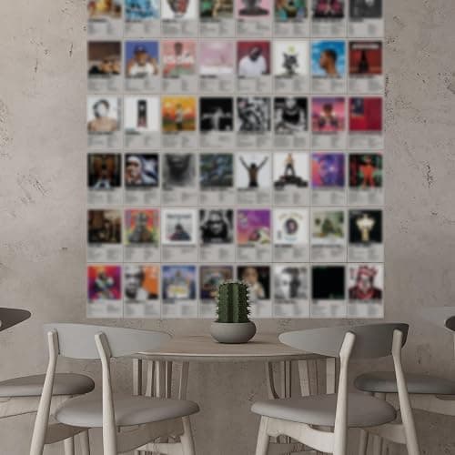 Retro Hip Hop Rappers Wall Collage Kit Prints for Bed Room Decor, 4x6 Inch Music Album Cover Posters Prints 50Pcs for Teens, Gifts for Rapper Fans thumbnail 5
