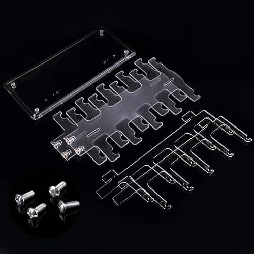 Lamoutor 2 Row Sunglasses Rack Holder Glasses Display Stand Transparent thumbnail 6