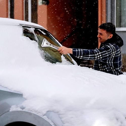 ZONETECH Heated Car Window Ice/Snow Scraper Extendable Auto Windshield Heated Scraper with LED Light,12V Electric Scraper Heating, Car Ice Scraper & Snow Removal Tool Christmas Gift Stocking Stuffer thumbnail 5