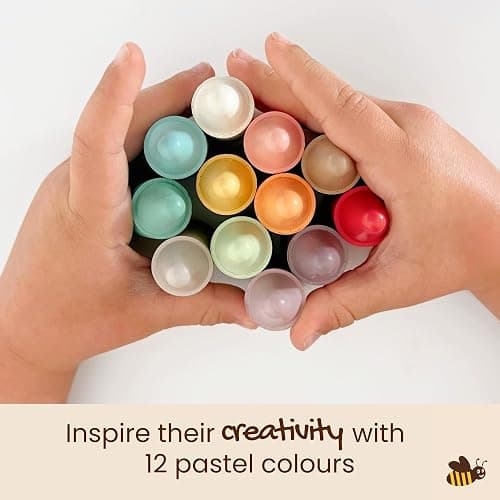 Honeysticks 100% Pure Beeswax Crayons (12 Pack) - Pastel Colored, Non Toxic Crayons, Safe for Babies and Toddlers, For 1 Year Plus, Made with Natural Beeswax and Food-Grade Colors, Eco-Friendly thumbnail 6