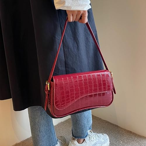 Small Shoulder Bag for women,Crossbody Purses,Leather Tote Handbag Clutch Hobo Purse,with Zipper Closure for Women thumbnail 5
