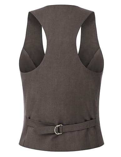 GRACE KARIN Women's Suit Vest Top, Dressy Casual Sleeveless Button Wasitcoat, Fromal Steampunk Blazer For Work Office thumbnail 2