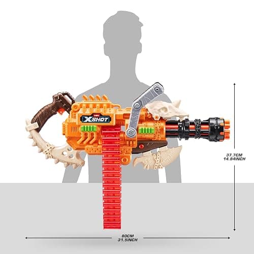 XSHOT Insanity HorrorFire Dread Hammer by Zuru with 48 Darts, Air Pocket Technology Darts and Dart Storage, Outdoor Toy for Boys and Girls, Teens and Adults thumbnail 3