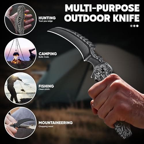 Purple Dragon Black Curved Blade Pocket Knife, Cool Gifts for Men | Collectible Folding Knife, Ideal for Everyday Carry & Outdoor Activities, Birthday Gifts for Men Husband Dad thumbnail 3