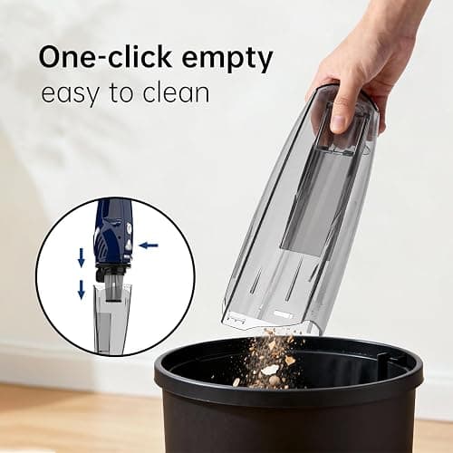 Sancorp Corded Stick Vacuum Cleaner, 3-in-1 Detachable to Handheld with 180°Left-Right Steering, 14KPA Powerful Suction for Pet Hair on Hard Floors, HEPA Filter, Lightweight with 16.4ft Long Cord thumbnail 6