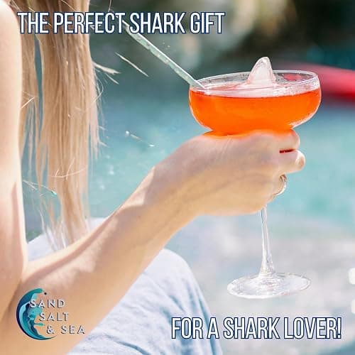 Silicone Shark Fin Ice Cube Tray, 100% Food Grade, BPA-Free Sharkweek Shark Gifts, Dishwasher Safe Silicone, Shark Party or Birthday Gift, Upright-Floating Fin Ice Mold thumbnail 5