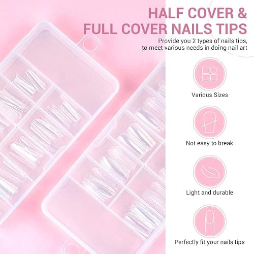 SAVILAND Acrylic Nail Kit with Drill: Professional Nails Kit Acrylic Set with Everything U V Light Nail Art Brush Glitter Powder Nail Stuff for Home DIY Salon Use Christmas Gift Set thumbnail 7