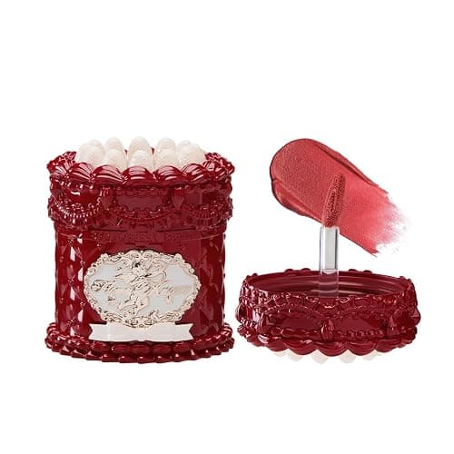 Flower Knows Strawberry Cupid Cake Lip Cream,Velvety-Smooth Matte Liquid Lipstick,Hydrating,Smudge-proof & Stain-Free Lip Stain(V09 Velvet,0.17 Fl Oz) - Image 1