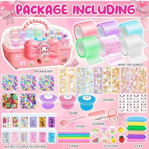 Nano Tape Bubble Kit for Kids, Squishy Toys Maker Making Kit, Birthday Gifts Toys for 4 5 6 7 8 9 10 11 12 Year Old Girls Girl, Kids Toys for Girls 4-6 6-8 7-8 8-10 10-12 thumbnail 2