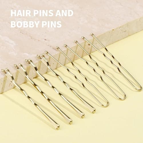Teenitor 100Pcs Blonde Bobby Pins, Bobby Pins Blonde Gold Hair Pins, Gold Hair Pins for Women 2inch thumbnail 2
