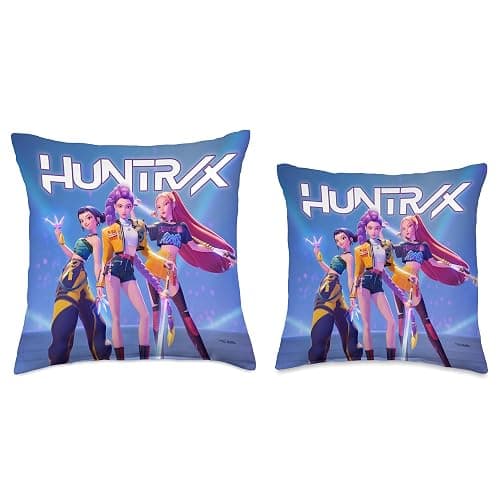 KPop Demon Hunters HUNTR/X Officially Licensed Throw Pillow thumbnail 3