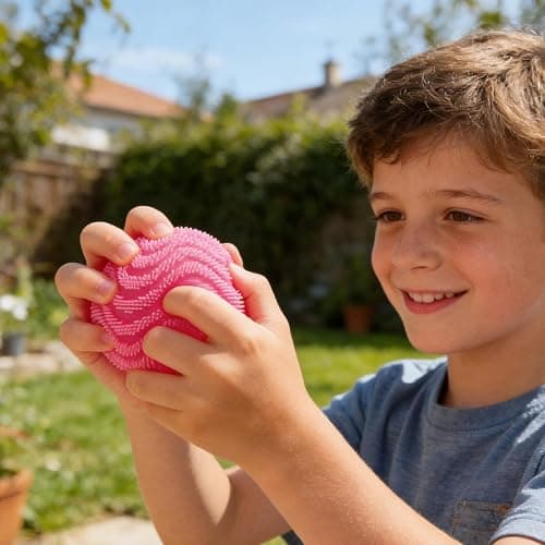 Fuzz Ball Squishy Stress Ball Slow Rising Memory Foam Fidget Squishy Fuzz Balls Adults Anxiety Stress Relief Toys (Blue) thumbnail 6