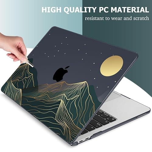 Mektron Case for 2026 MacBook Neo 13-inch A18 Pro chip A3404 Laptop Cover with 13-inch (Diagonal) Liquid Retina Display+ Keyboard Cover+ Screen Protector, Abstract Mountain C112 thumbnail 4