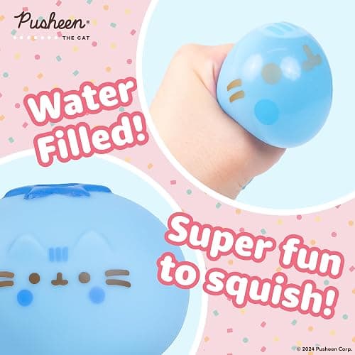 Hamee Pusheen The Cat [Surprise Blind Capsule] [Fruits Series] Cute Water Filled Squishy Toy [Birthday Gift Bags, Party Favors, Gift Basket Filler, Stress Relief Toys] (Assorted - 1 Pc.) thumbnail 4