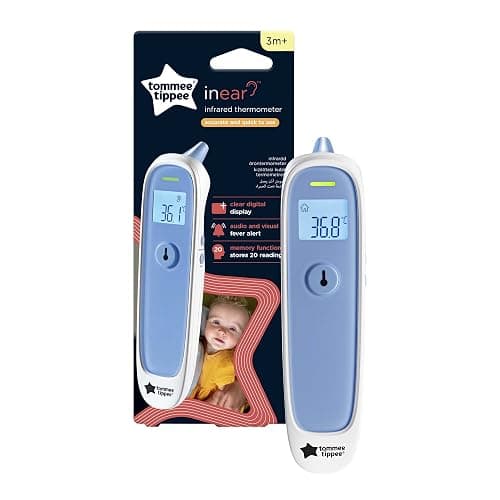 Tommee Tippee InEar Digital Thermometer 3m+ | 1 Second Instant Readings, Choice of °C or °F Display thumbnail 2