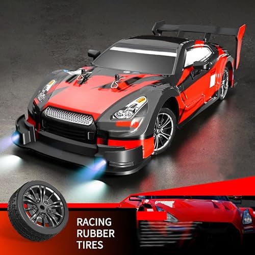 Sunydog RC Drift Car 1/16 2.4GHz 4WD 30km/h High Speed Gift RTR, Red thumbnail 4