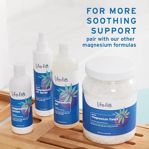LIFE-FLO Magnesium Body Wash, Refreshing, Moisturizing Liquid Soap with Magnesium Chloride from the Zechstein Seabed, Peppermint Oil and Rosemary Oil, 60-Day Guarantee, Not Tested on Animals, 16oz thumbnail 6