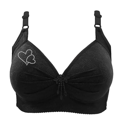Minimizer Bra for Big Breast Wireless Push Up Full Coverage Supportive Bra with Adjustable Strap Daily Wear Bras thumbnail 5