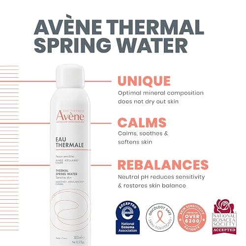 Avène Thermal Spring Water, Soothing Calming Facial Mist Spray for Sensitive Skin, Soothes, Softens + Calms Skin, Formulated with Mineral & Biological Properties thumbnail 3