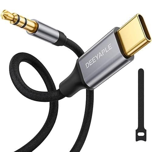 Deeyaple USB C to Aux, 4FT/1.2M, Type C to 3.5mm Audio Cable Headphone Jack Cable for Car Mobile Phone, iPhone17 16 15, iPad Pro, Samsung Galaxy S24 S23 S2010, Google Pixel,Oneplus Grey (1) - Image 1