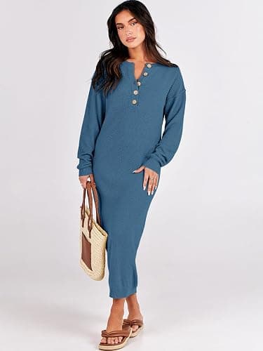ANRABESS Midi Sweater Dress thumbnail 2