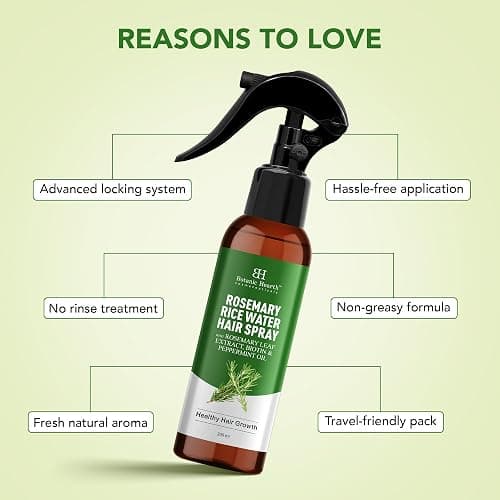 Botanic Hearth Rosemary & Rice Water Hair Growth Spray - 6.8 Fl oz | Leave In Conditioner, Root Enhancer, Korean Scalp Treatment, Anti-Itch & Hair Strengthening Spray Suitable for Women & Men thumbnail 3