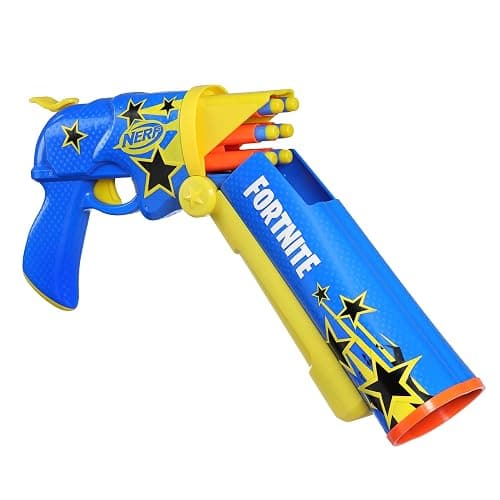 Nerf Fortnite Half Tone Hero Blaster, Bonus Code to Unlock Half Tone Hero Wrap in The Game, Break Open Loading, 12 Nerf Elite Darts, Fortnite Gifts (Amazon Exclusive) thumbnail 13