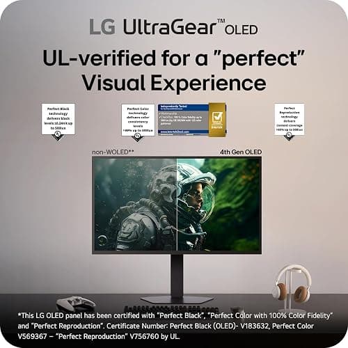 LG 27GX790B-B 27” Ultragear QHD (3440 x 1440) OLED Gaming Monitor, Dual Mode (QHD 540Hz/ HD 720Hz), 0.02ms, TrueBlack 500, NVIDIA G-Sync Compatible, AMD FreeSync Premium Pro, DP 2.1, USB-C, Black thumbnail 11