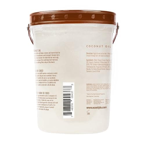 Eco Style Coconut Oil Styling Gel - Adds Luster and Moisturizes Hair - Weightless Styling and Superior Hold - Prevents Breakage and Split Ends - Promotes Scalp Health - Ideal for all Hair - 80 oz thumbnail 6