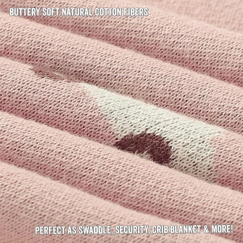 Bleu La La Baby Swaddle Blanket for Girls 100% Cotton Buttery Soft Cozy Receiving Swaddle Crib Stroller Blanket for Shower Gift Registry for Newborns, Infants, Toddlers (Unicorn - Pink) thumbnail 6