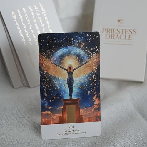 Earth Moon Magick Priestess Oracle Deck: Divine Light Codes of Ancient Egypt | 50 Oracle Cards with Guidebook for Spiritual Awakening, Rituals & Divine Feminine Wisdom thumbnail 6