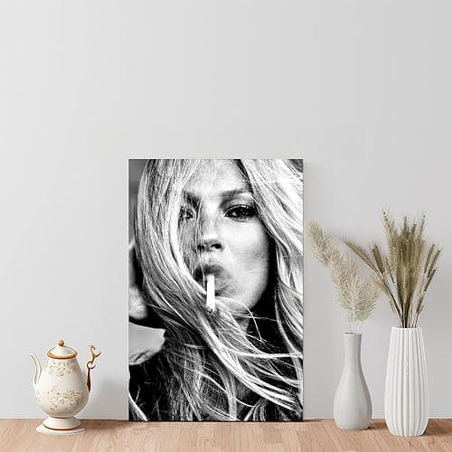 Hazzzey High Fashion Poster Trendy Black and White Wall Art Luxury Feminist Canvas Prints Beautiful Chic College Dorm Apartment Batchroom Bedroom Decor Unframe-style 16x24inch(40x60cm) thumbnail 6