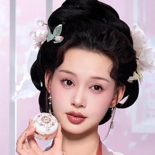 Flower Knows Butterfly Cloud Collar Rouge Box Highlighting & Blush Duo Powder,Nude+Peach Matte Finish Blush & Highlighter Palette,Buildable & Blendable Makeup for cheeks(01 Rouge Snow) thumbnail 7