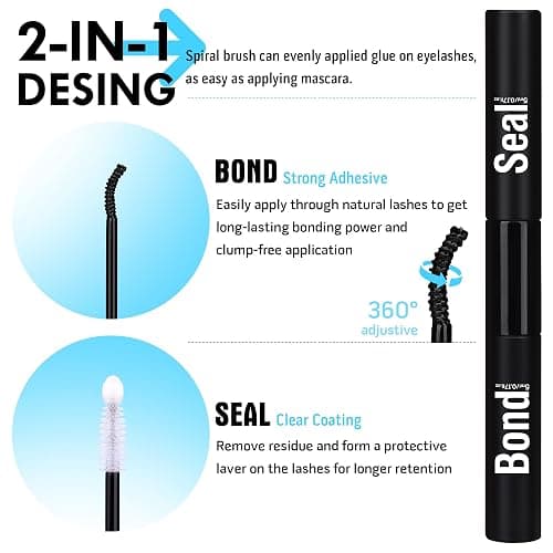 Geeneiya Lash Extension Kit Thick Cluster Lashes DIY Eyelash Extension Kit Individual Lashes Kit with Lash Bond and Seal Glue, Lash Applicator, DIY at Home for Beginners(Thick 60D+80D, 280Pcs) thumbnail 4